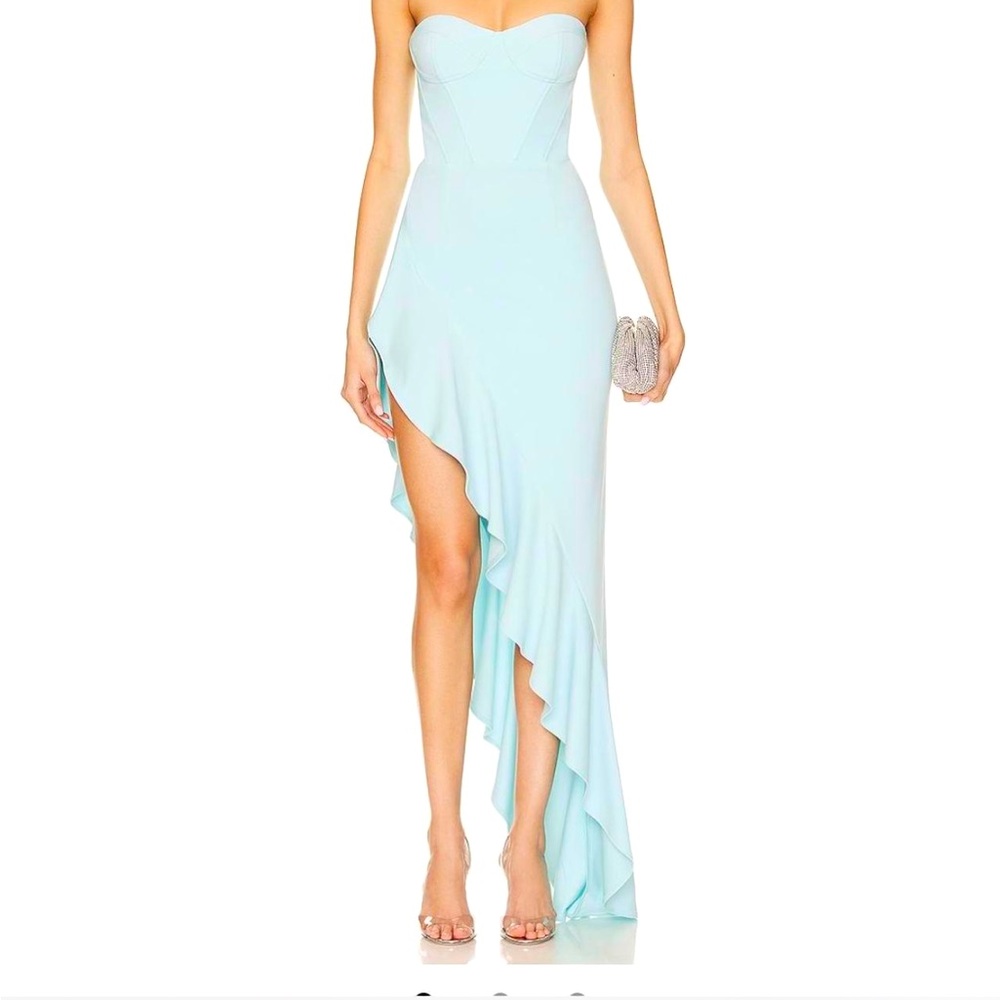 Katie May Esmeralda gown in sky
Size small #prom color more like last photo